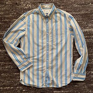 J. Crew Striped Secret Wash Shirt